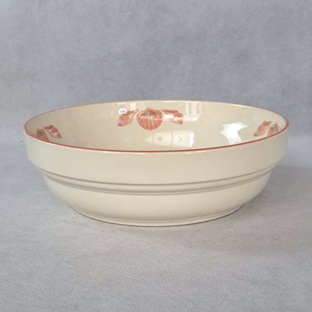 Vtg Sangostone Coquille 3664 Clam Seashell Cereal Bowl 6.5”